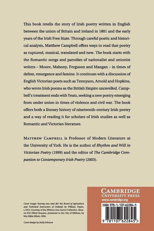 Produktbild: Irish Poetry under the Union, 1801-1924
