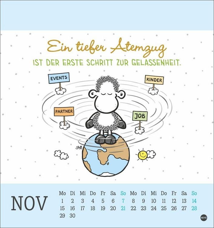 Produktbild: sheepworld Postkartenkalender 2027