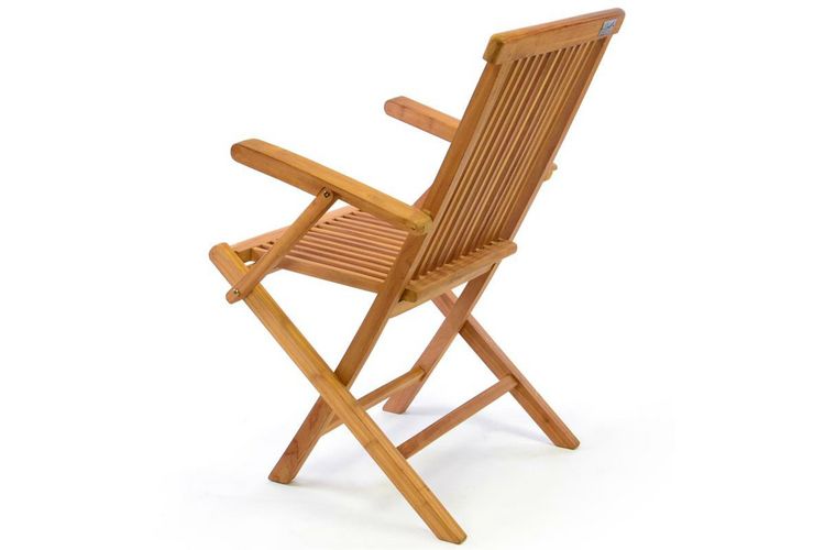 Produktbild: 4er Gartenstuhl Hochlehner Klappstuhl Holz Teak