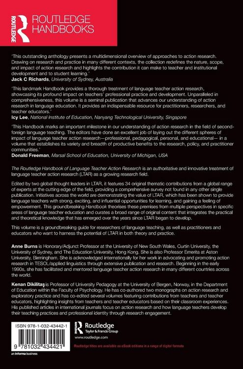 Produktbild: The Routledge Handbook of Language Teacher Action Research