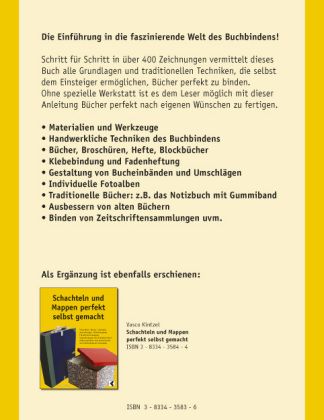 Produktbild: B&uuml;cher perfekt selbst binden