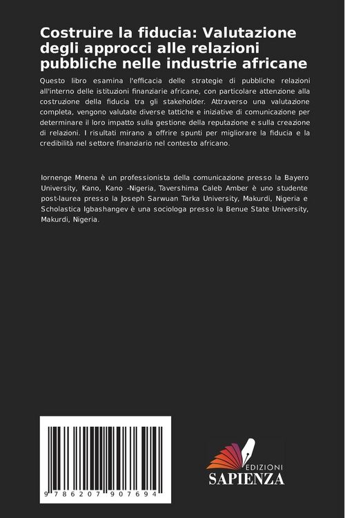 Produktbild: Costruire la fiducia: Valutazione degli approcci alle relazioni pubbliche nelle industrie africane