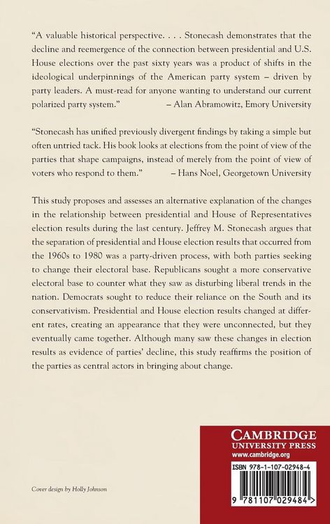 Produktbild: Party Pursuits and The Presidential-House Election Connection, 1900-2008