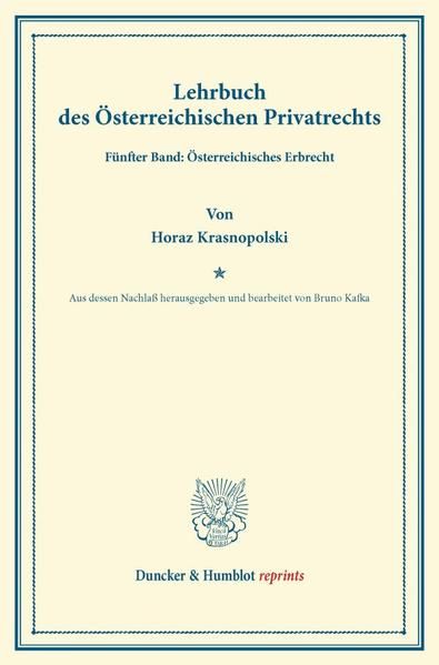 Produktbild: Lehrbuch des &Ouml;sterreichischen Privatrechts.
