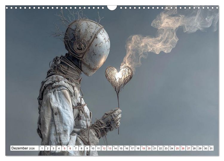 Produktbild: Roboter &ndash; Technik, Poesie und ein Hauch Magie (Wandkalender 2026 DIN A3 quer), CALVENDO Monatskalender