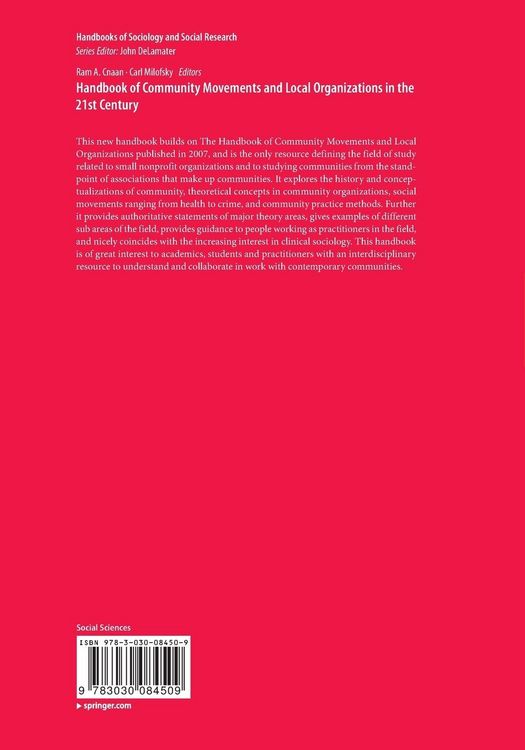 Produktbild: Handbook of Community Movements and Local Organizations in the 21st Century