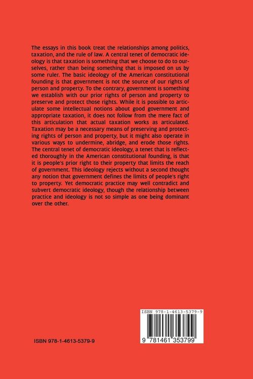 Produktbild: Politics, Taxation, and the Rule of Law