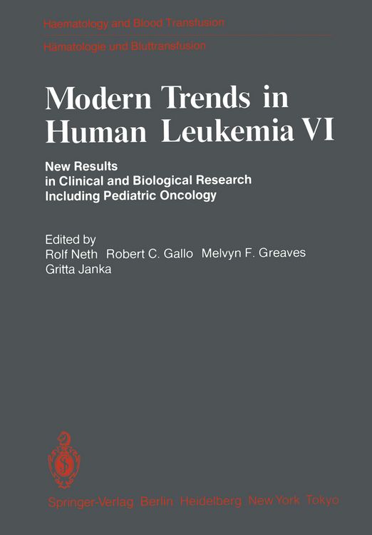 Produktbild: Modern Trends in Human Leukemia VI