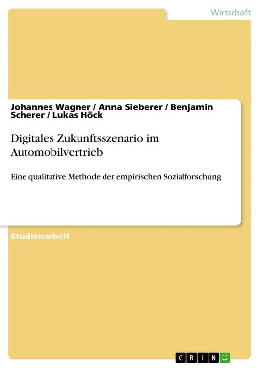Produktbild: Digitales Zukunftsszenario im Automobilvertrieb