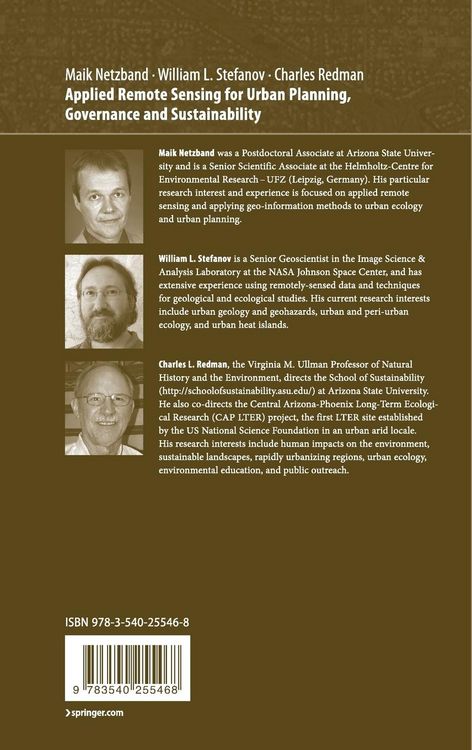 Produktbild: Applied Remote Sensing for Urban Planning, Governance and Sustainability