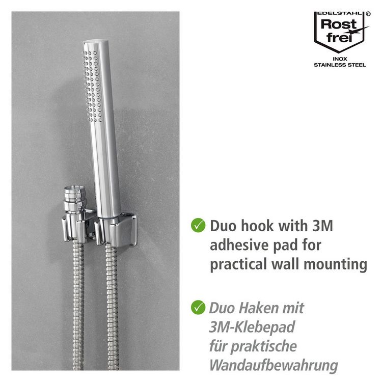 Produktbild: Waschbeckenbrause mit Duo Haken, mit Easy-Clip Schiebefunktion