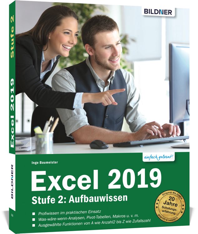 Produktbild: Excel 2019 - Stufe 2: Aufbauwissen