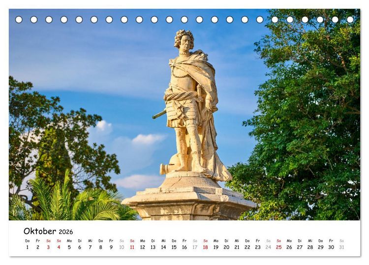 Produktbild: Mediterraner Zauber - Korfu in all seinen Facetten (Tischkalender 2026 DIN A5 quer), CALVENDO Monatskalender