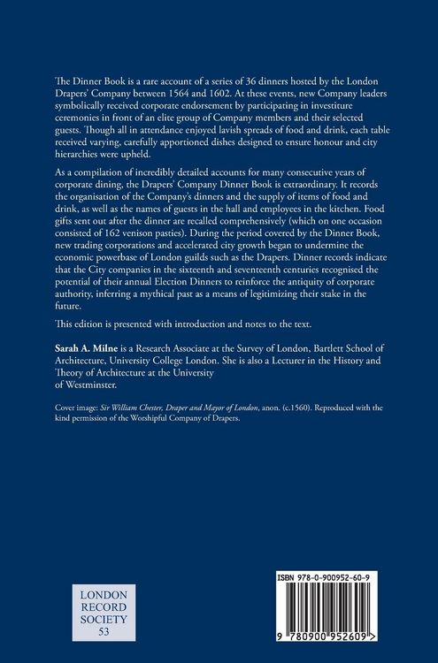 Produktbild: The Dinner Book of the London Drapers' Company, 1564-1602