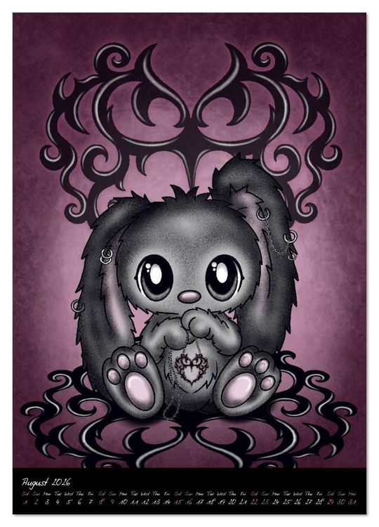 Produktbild: Gothic Fantasy Animals (Wall Calendar 2026 DIN A4 portrait), CALVENDO 12 Month Wall Calendar