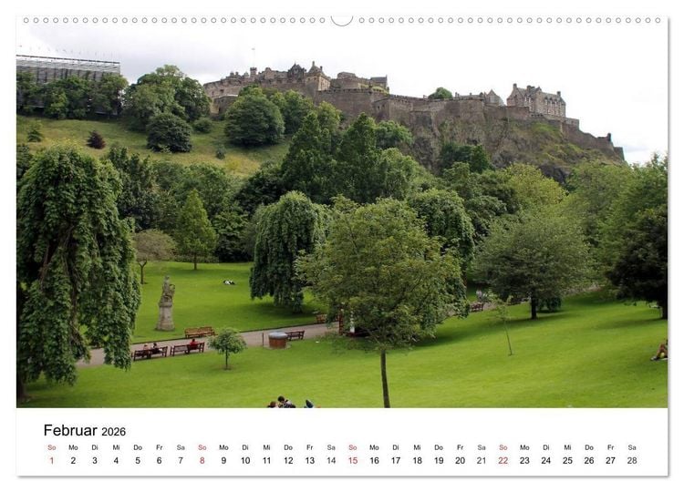 Produktbild: Schottlands Hauptstadt Edinburgh (Wandkalender 2026 DIN A2 quer), CALVENDO Monatskalender