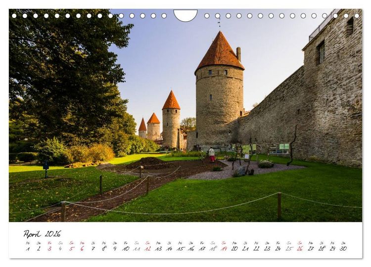 Produktbild: Tallinn Altstadt (Wandkalender 2026 DIN A4 quer), CALVENDO Monatskalender