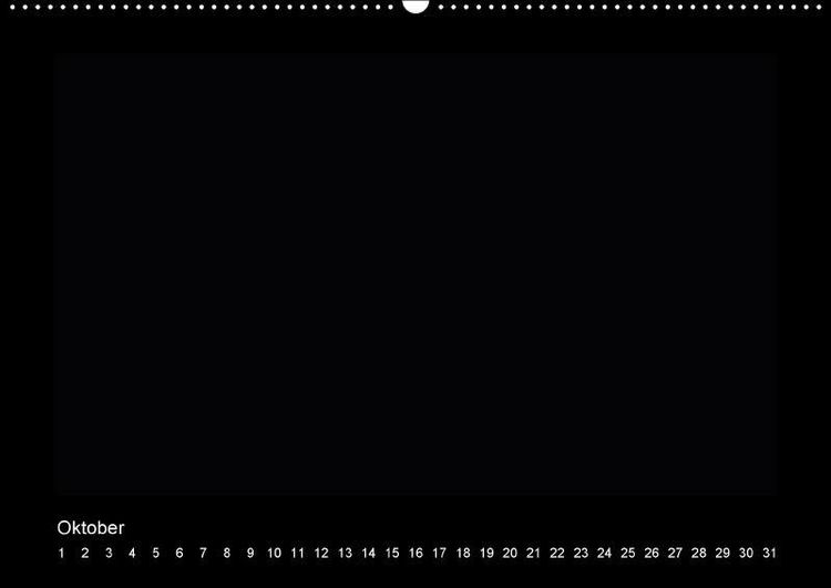 Produktbild: Geburtstags - Bastelkalender - Schwarz (Wandkalender immerw&auml;hrend DIN A2 quer)