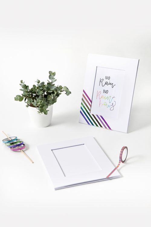Produktbild: Folia Bilderrahmen aus Pappe, wei&szlig; f&uuml;r Format 10x15cm
