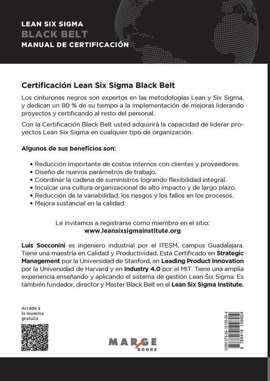 Produktbild: Lean Six Sigma Black Belt. Manual de certificaci&oacute;n