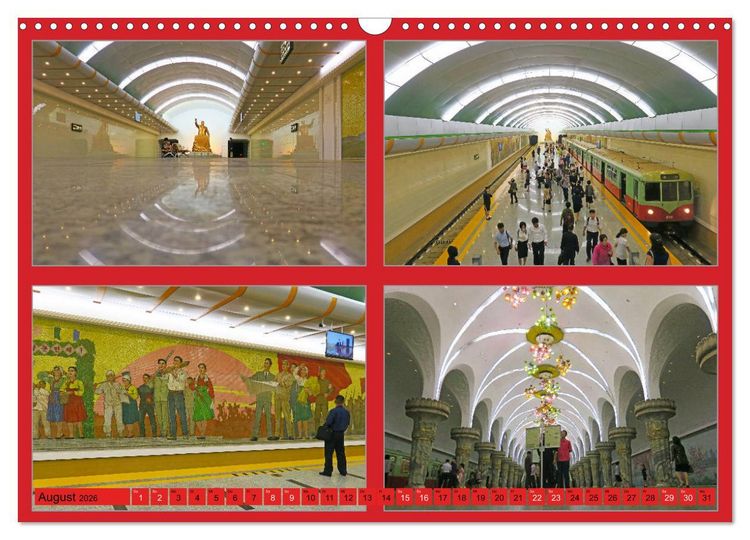 Produktbild: NORDKOREA - SCH&Ouml;NES UNGEW&Ouml;HNLICHES FARBIGES FREUNDLICHES (Wandkalender 2026 DIN A3 quer), CALVENDO Monatskalender
