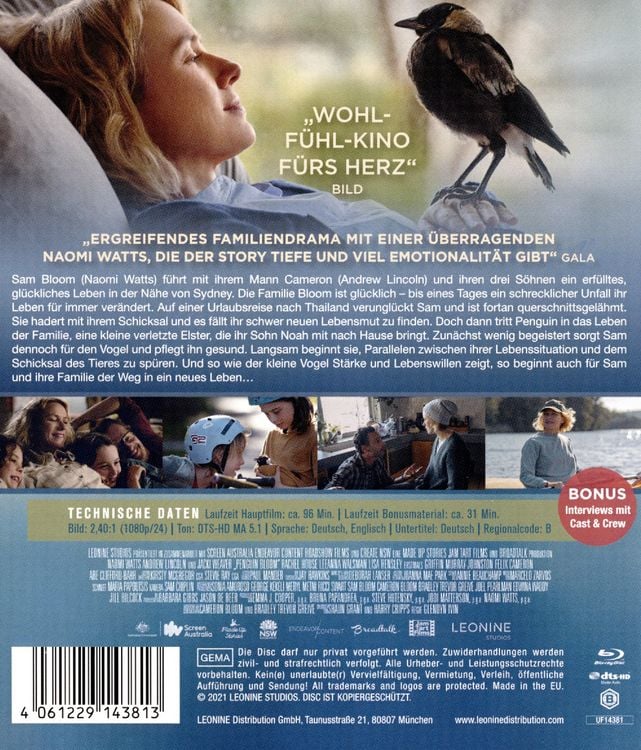 Produktbild: Befl&uuml;gelt - Ein Vogel namens Penguin Bloom