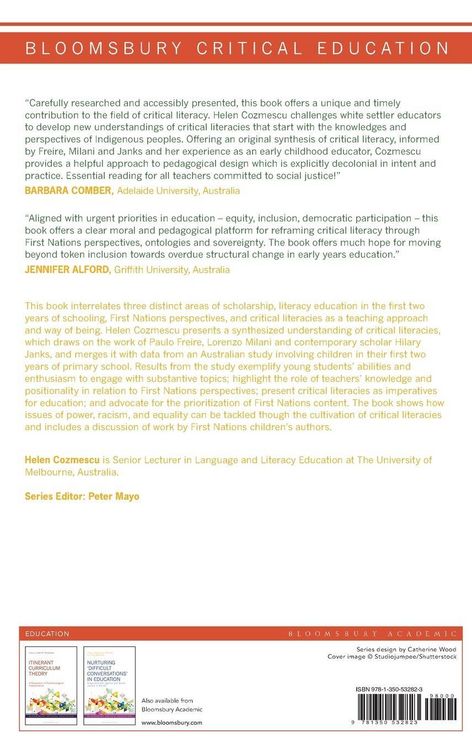 Produktbild: Critical Literacies, the Early Years of Schooling, and Teaching First Nations Perspectives