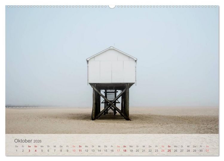 Produktbild: St. Peter-Ording durch die Jahreszeiten (Wandkalender 2026 DIN A2 quer), CALVENDO Monatskalender