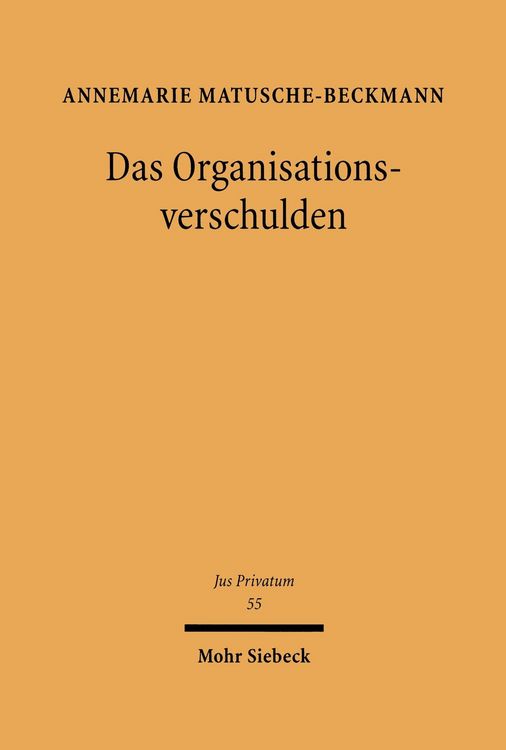 Produktbild: Das Organisationsverschulden