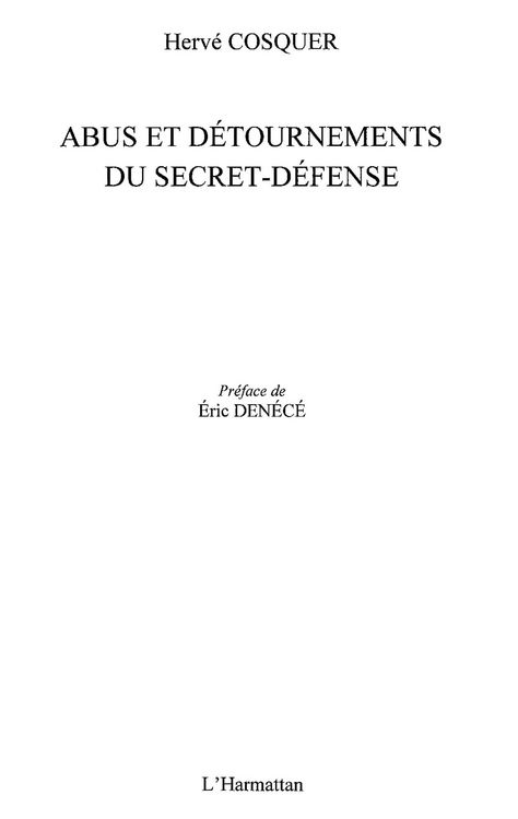 Produktbild: Abus et detournements du secret-defense