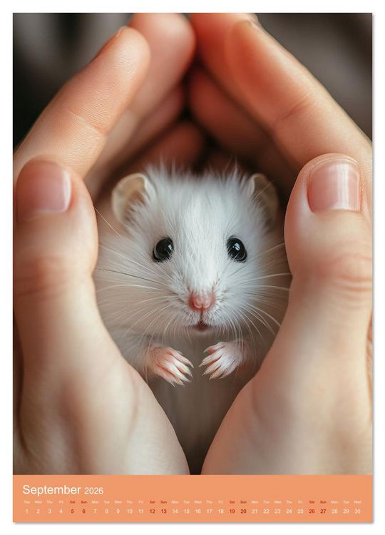 Produktbild: Golden Hamster Snapshots (Wall Calendar 2026 DIN A3 portrait), CALVENDO 12 Month Wall Calendar