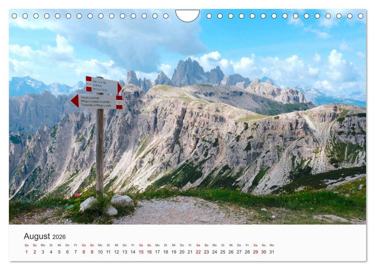Produktbild: Die sch&ouml;nsten Orte in Italien. (Wandkalender 2026 DIN A4 quer), CALVENDO Monatskalender