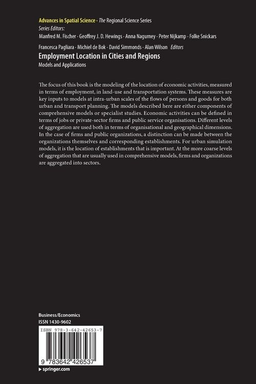 Produktbild: Employment Location in Cities and Regions