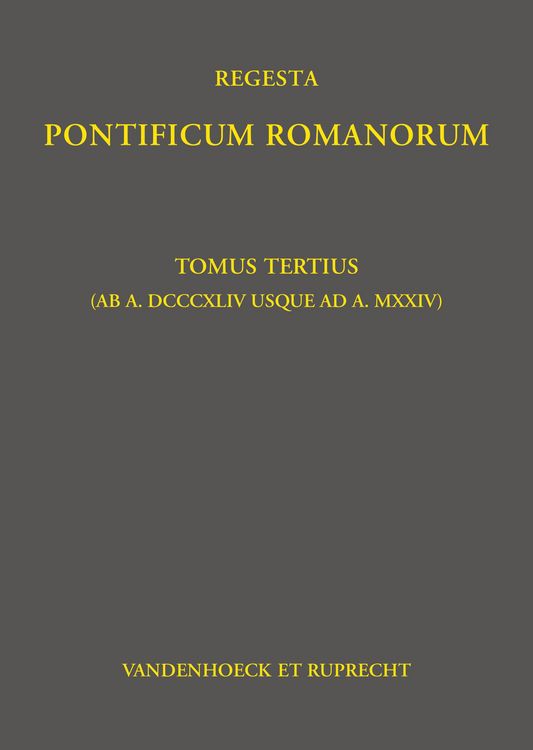 Produktbild: Regesta Pontificum Romanorum