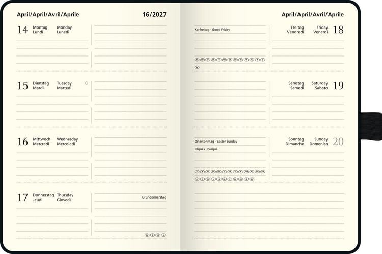 Produktbild: BRUNNEN 1073266267 Taschenkalender Kompagnon Mod. 732 66 2027 A6, Kunststoff, pink