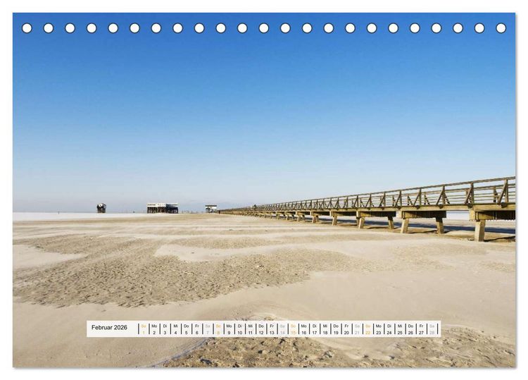 Produktbild: St. Peter-Ording (Tischkalender 2026 DIN A5 quer), CALVENDO Monatskalender