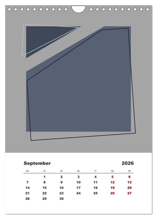 Produktbild: GeoArt - geometrische Formen (Wandkalender 2026 DIN A4 hoch), CALVENDO Monatskalender
