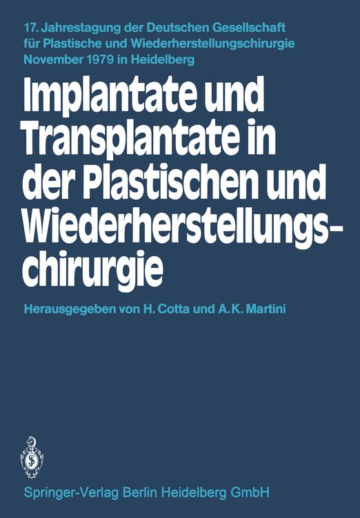 Produktbild: Implantate und Transplantate in der Plastischen und Wiederherstellungschirurgie