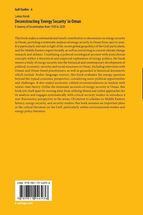 Produktbild: Deconstructing &lsquo;Energy Security&rsquo; in Oman