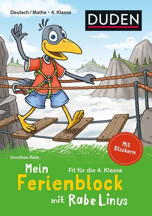 Produktbild: Mein Ferienblock mit Rabe Linus &ndash; Fit f&uuml;r die 4. Klasse