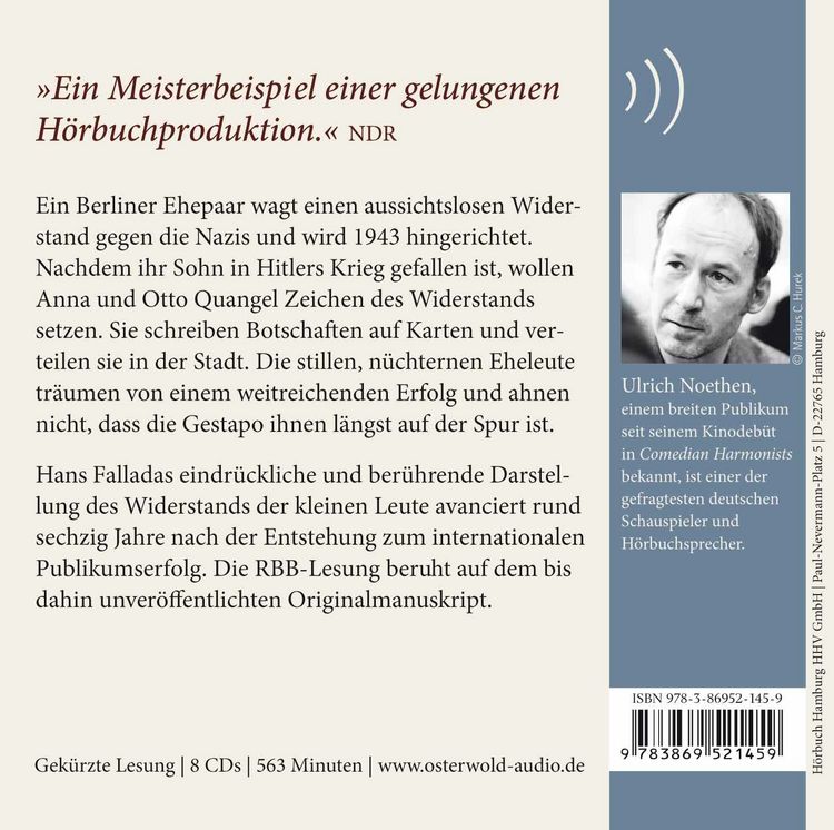 Produktbild: Jeder stirbt f&uuml;r sich allein