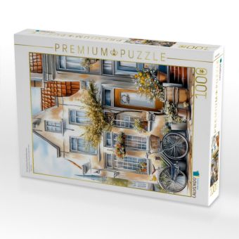 Produktbild: CALVENDO Puzzle Ein typisches Grachtenh&auml;uschen | 1000 Teile Lege-Gr&ouml;&szlig;e 64x48cm Foto-Puzzle f&uuml;r gl&uuml;ckliche Stunden