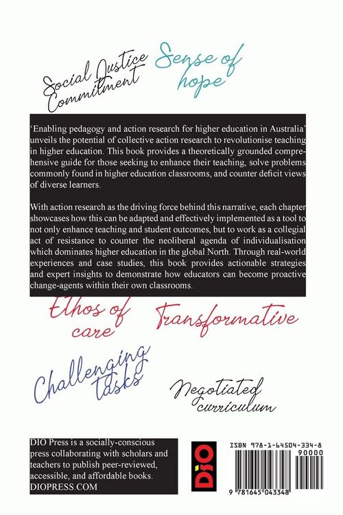 Produktbild: Enabling pedagogy and Action Research in Higher Education