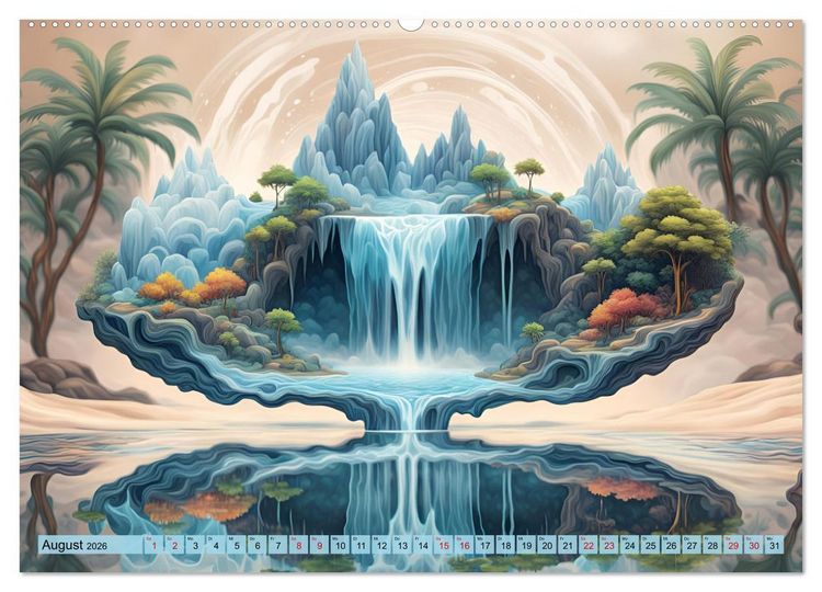 Produktbild: Magie der Natur - Wasserf&auml;lle (Wandkalender 2026 DIN A2 quer), CALVENDO Monatskalender