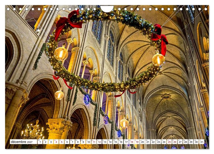 Produktbild: Les cath&eacute;drales fran&ccedil;aises &ndash; Des chefs-d'&oelig;uvre de l&rsquo;architecture gothique (Calendrier mural 2027 DIN A4 vertical), CALVENDO calendrier mensuel