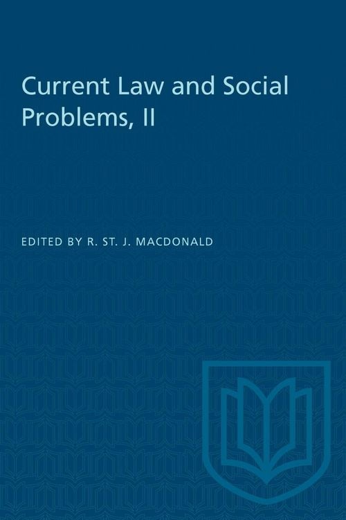 Produktbild: Current Law and Social Problems, II