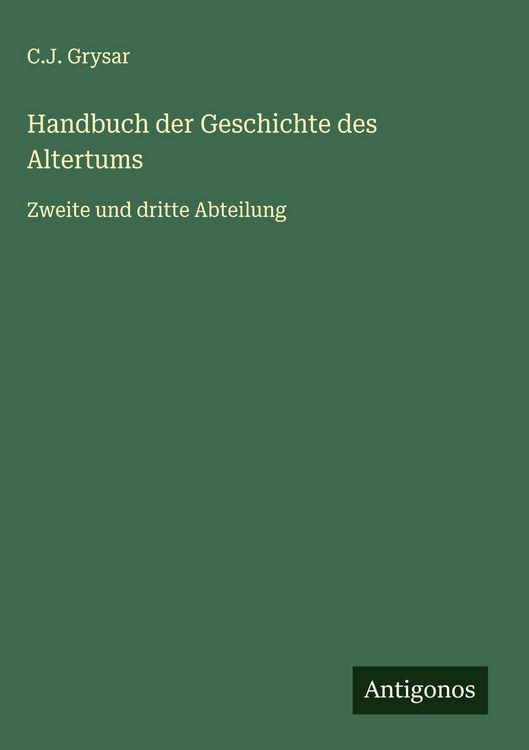 Produktbild: Handbuch der Geschichte des Altertums