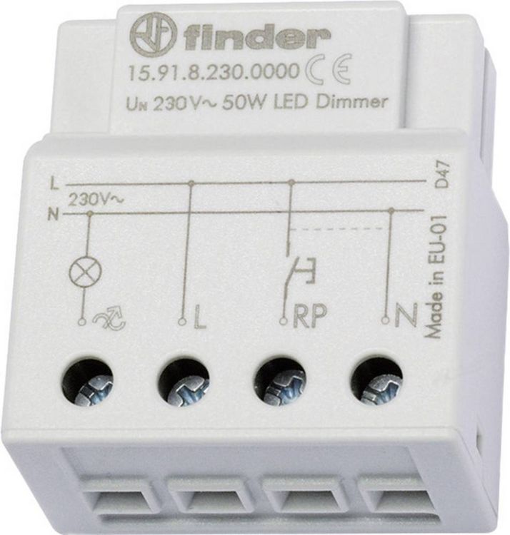 Produktbild: Finder Dimmer Auf-/Unterputz 15.91.8.230.0000 230 V/AC 1St.