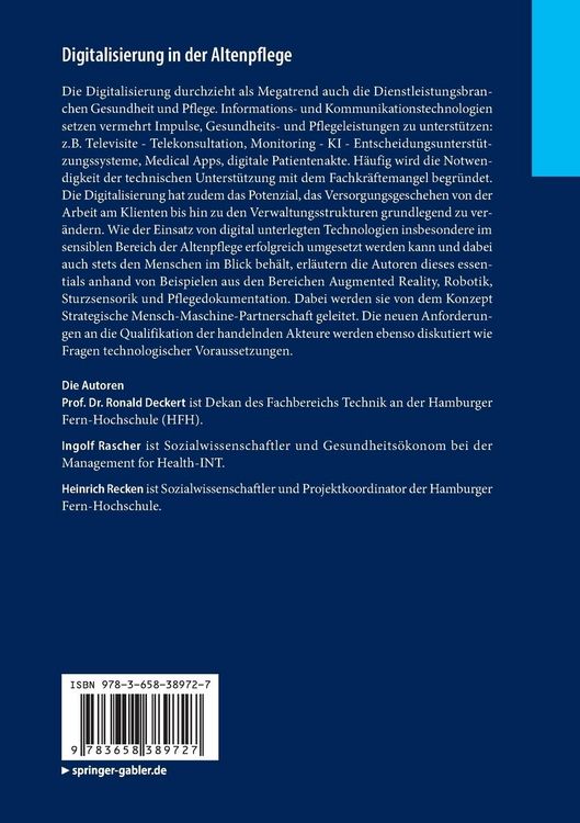 Produktbild: Digitalisierung in der Altenpflege
