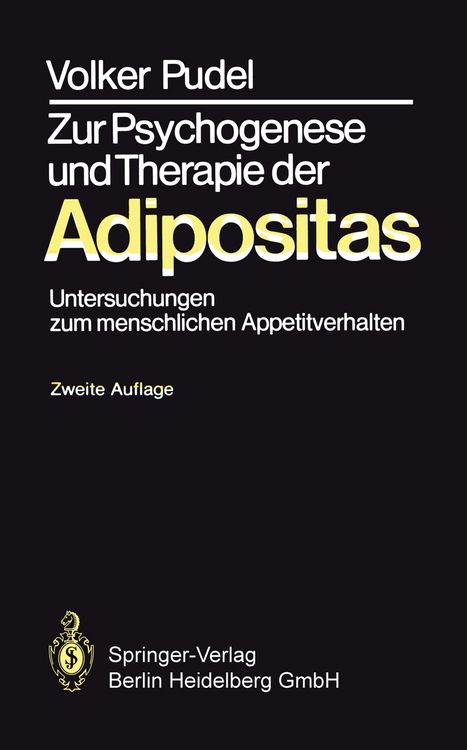 Produktbild: Zur Psychogenese und Therapie der Adipositas